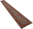 Handmade Traditional Super Kazakh Hallway Runner | 693 x 81 cm - Najaf Rugs & Textile