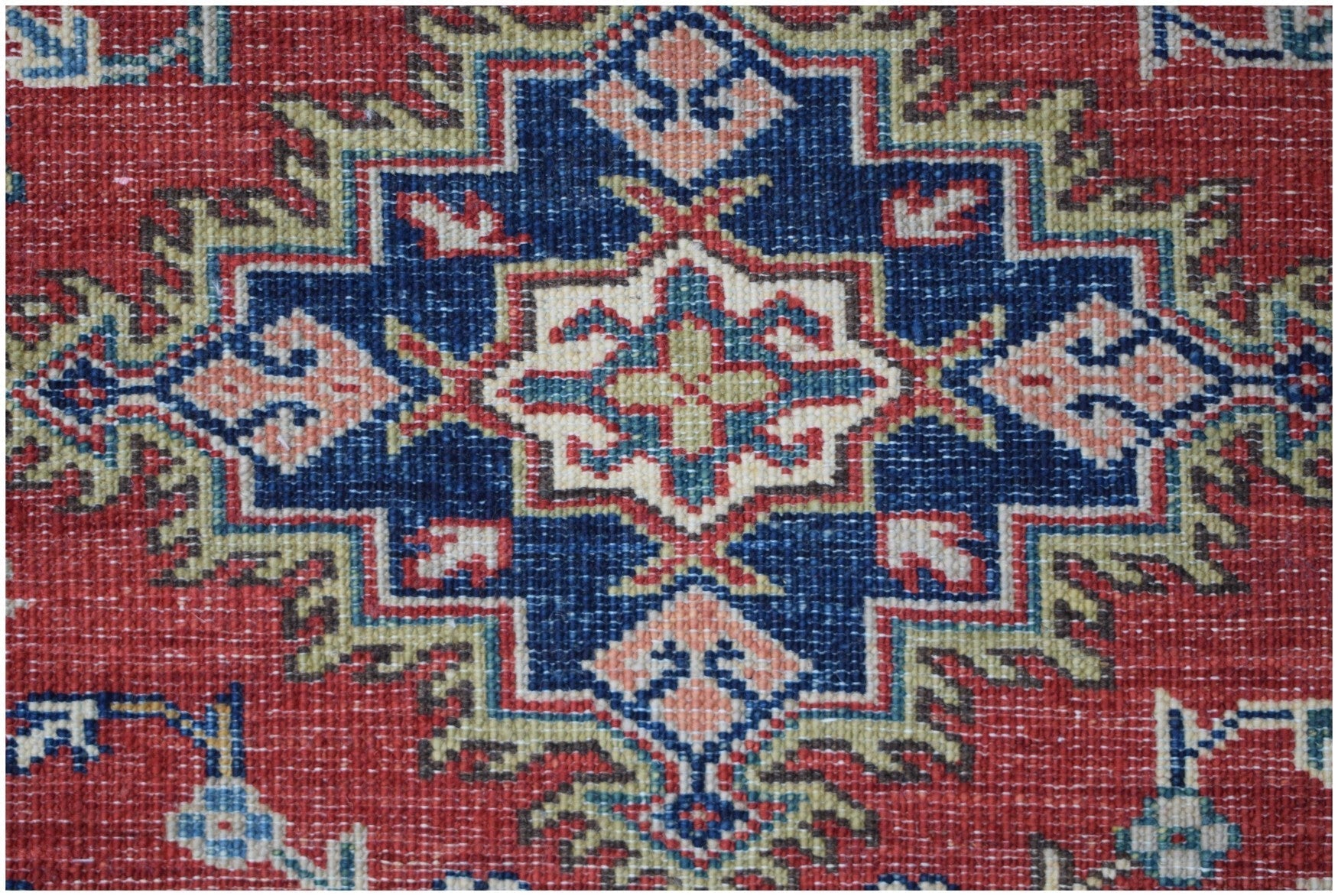 Handmade Traditional Super Kazakh Square Rug | 182 x 183 cm | 6' x 6' - Najaf Rugs & Textile