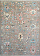 Handmade Transitional Afghan Chobi Rug | 363 x 277 cm | 11'11" x 9'2" - Najaf Rugs & Textile