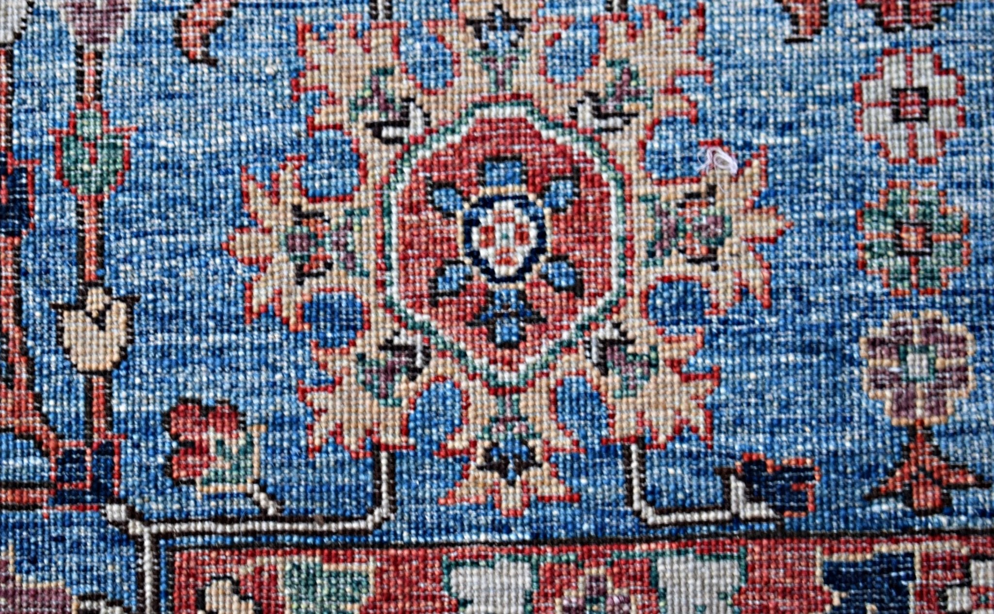 Handmade Transitional Afghan Chobi Rug | 421 x 305 cm | 13'10" x 10' - Najaf Rugs & Textile