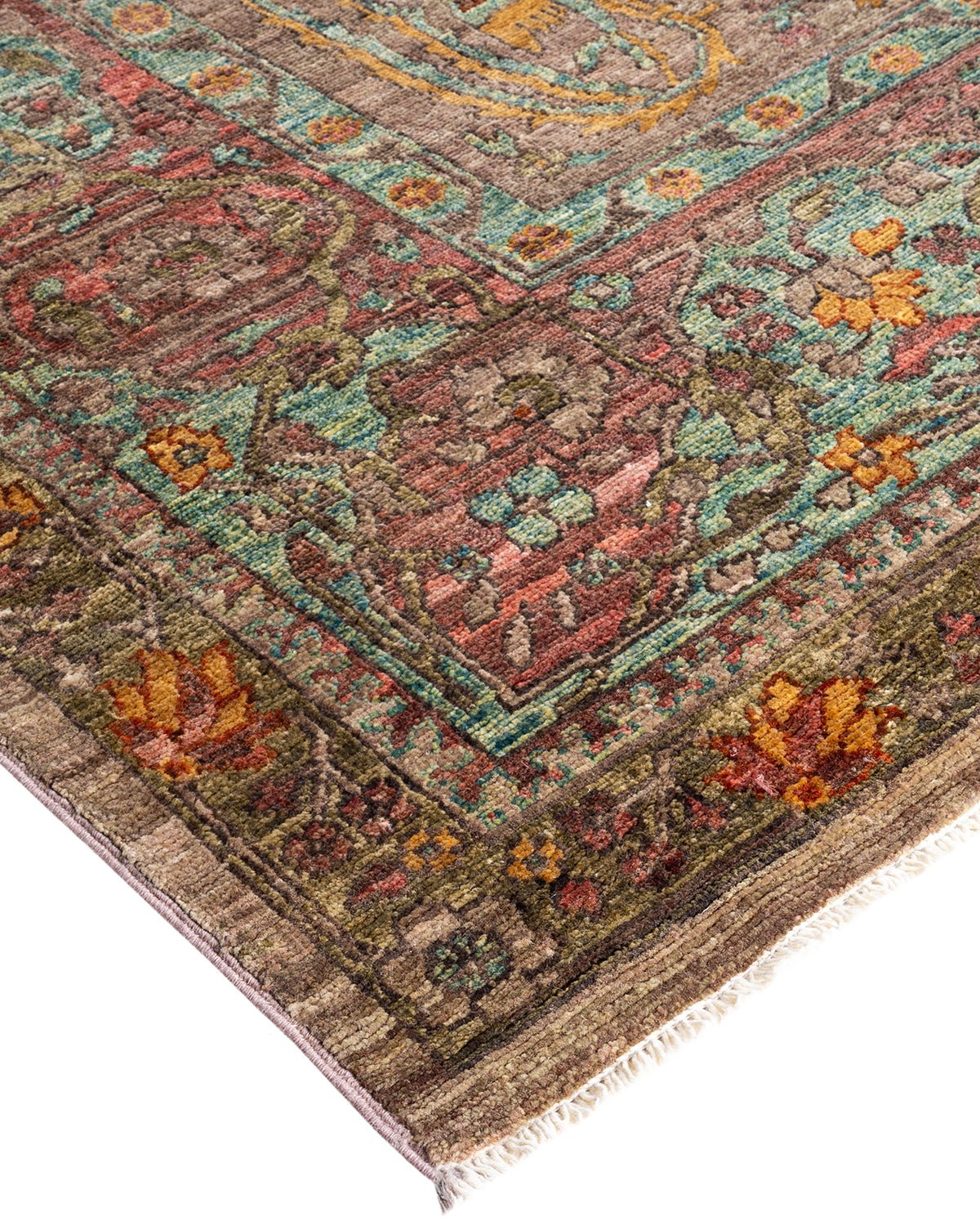 Handmade Transitional Afghan Chobi Rug | 423 x 310 cm | 13'8" x 10'1" - Najaf Rugs & Textile