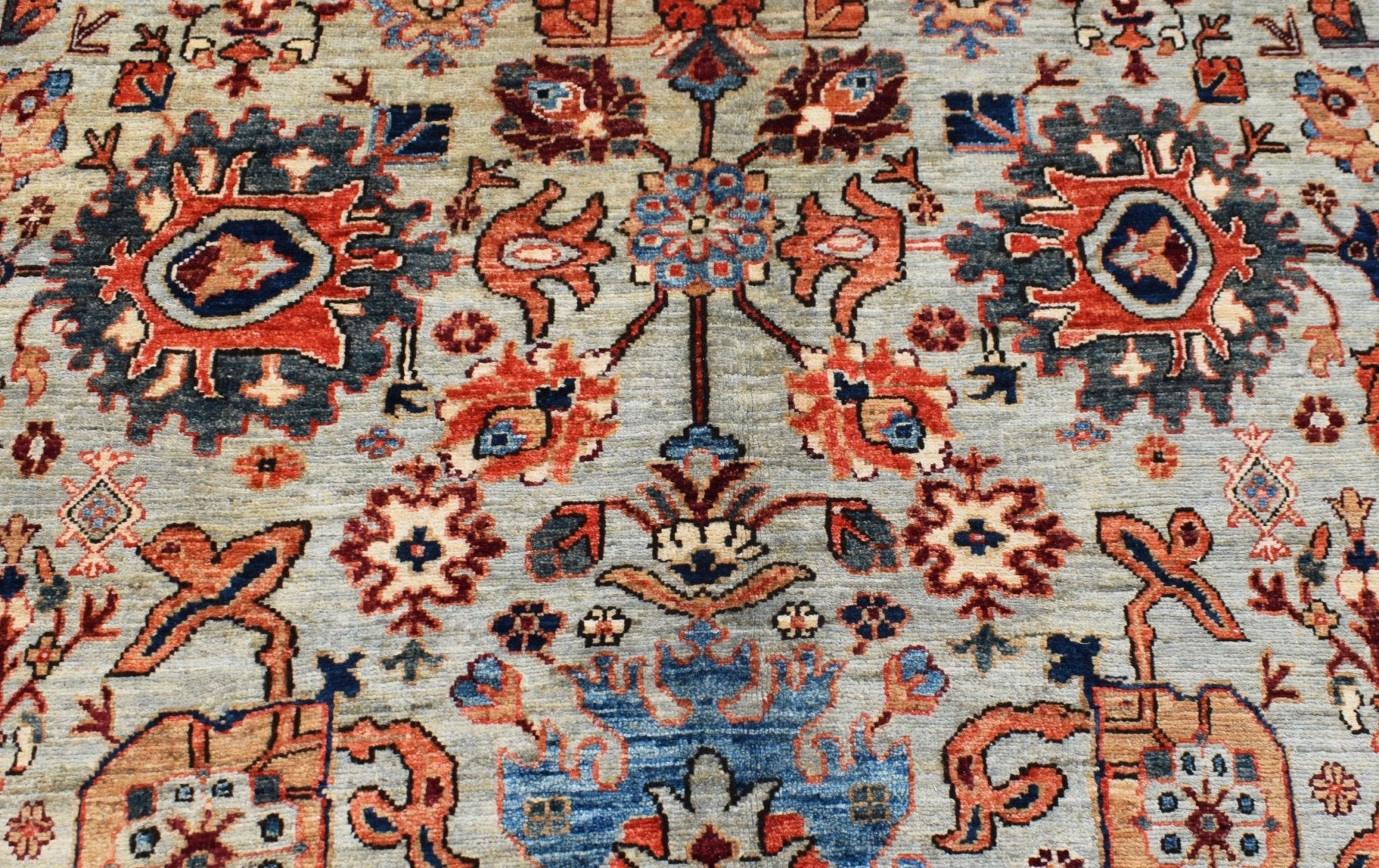 Handmade Transitional Afghan Chobi Rug | 425 x 299 cm | 13'11" x 9'10" - Najaf Rugs & Textile