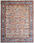 Handmade Transitional Afghan Chobi Rug | 453 x 363 cm | 14'10" x 11'11" - Najaf Rugs & Textile