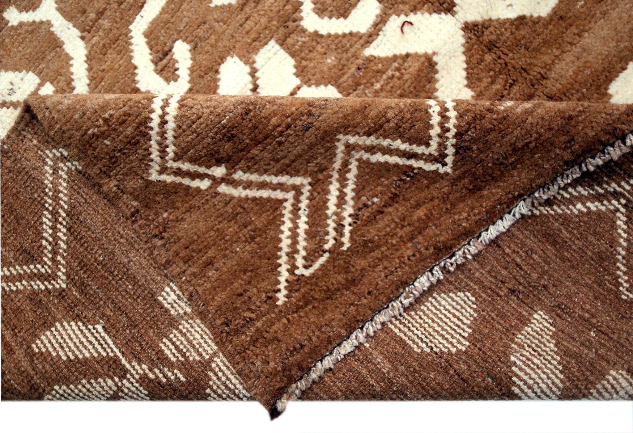 Handmade Transitional Afghan Rug | 290 x 207 cm | 9'6" x 6'10" - Najaf Rugs & Textile