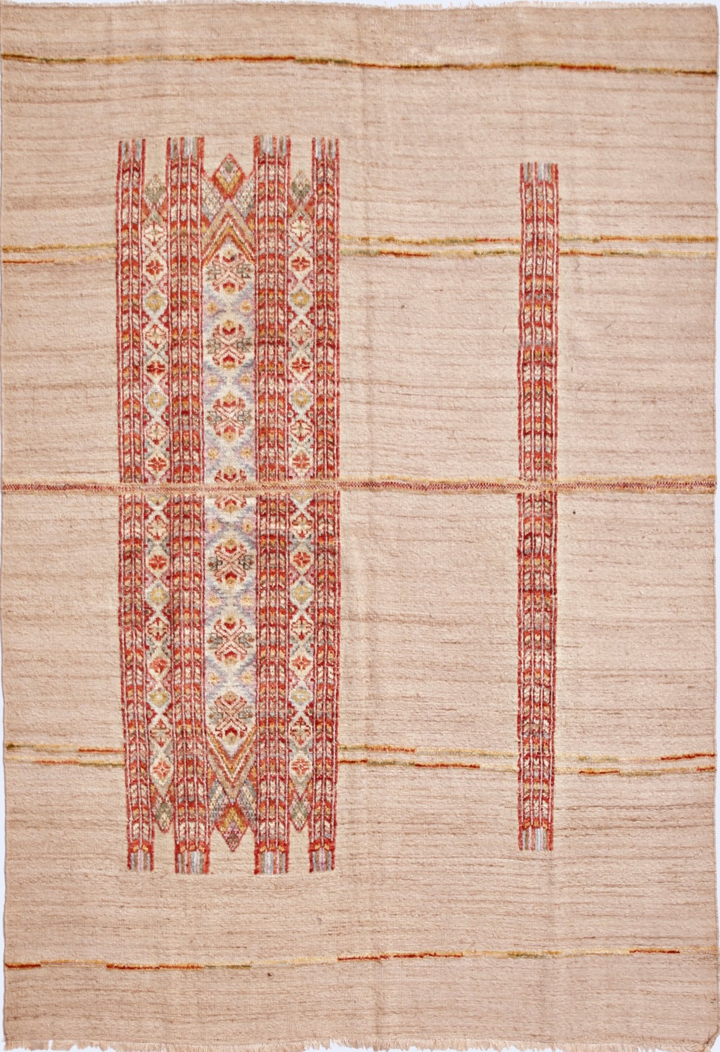 Handmade Transitional Barjasta Rug | 261 x 182 cm | 8'7" x 6' - Najaf Rugs & Textile