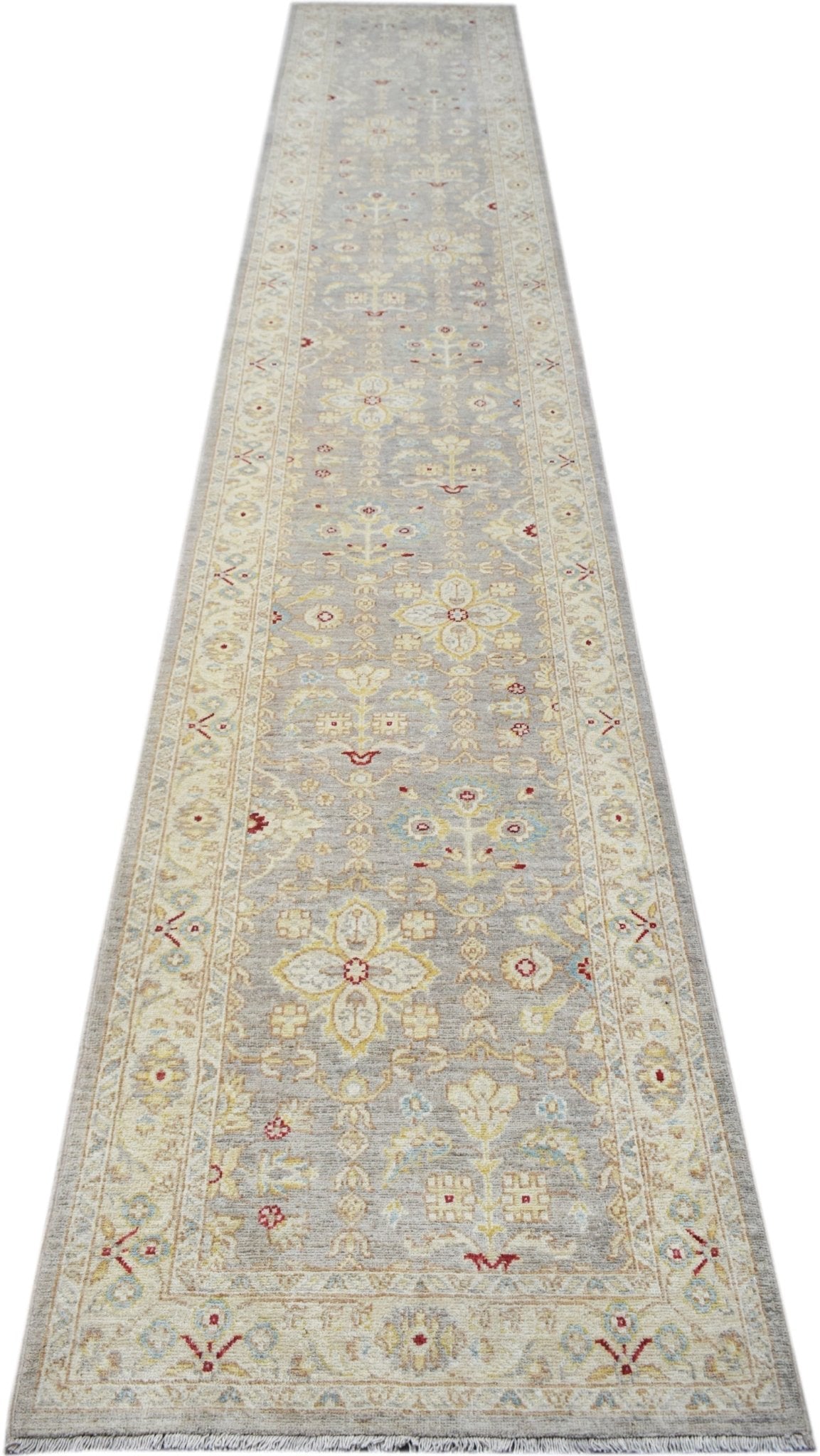 Handmade Transitional Chobi Hallway Runner | 480 x 80 cm | 15'9" x 2'7" - Najaf Rugs & Textile