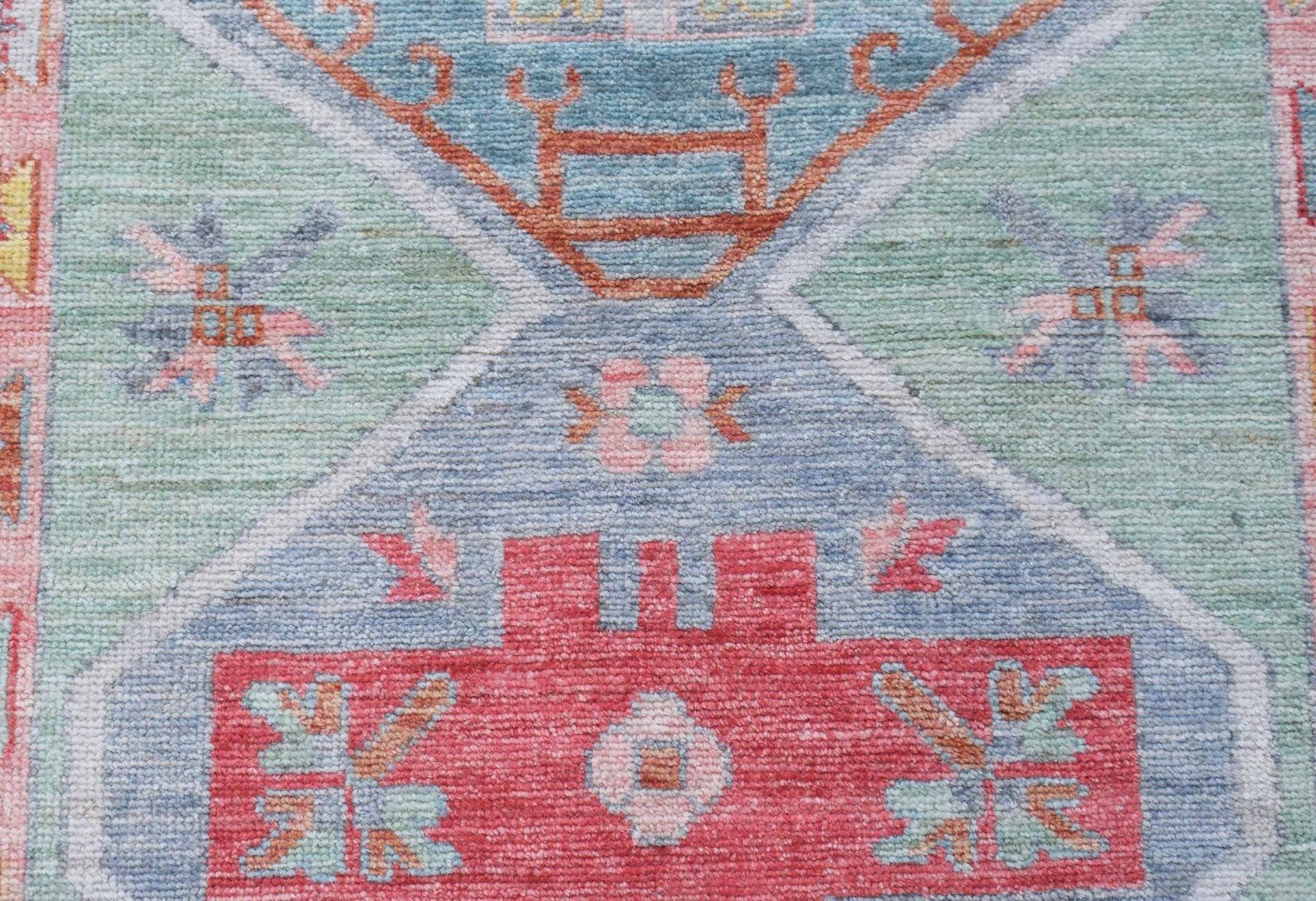 Handmade Transitional Oushak Hallway Runner | 205 x 91 cm | 6'9" x 3' - Najaf Rugs & Textile