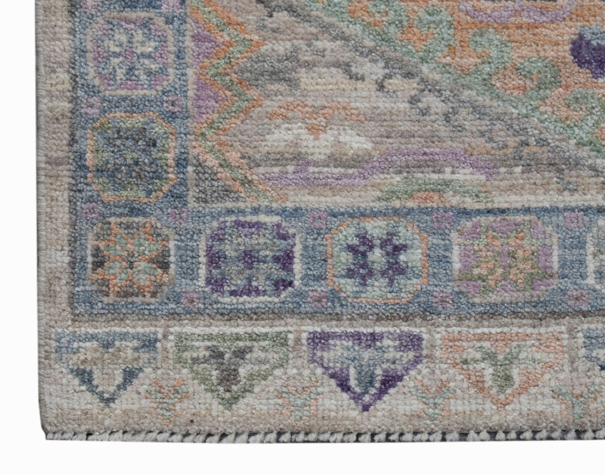 Handmade Transitional Oushak Hallway Runner | 301 x 78 cm | 9'11" x 2'7" - Najaf Rugs & Textile