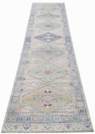 Handmade Transitional Oushak Hallway Runner | 301 x 78 cm | 9'11" x 2'7" - Najaf Rugs & Textile