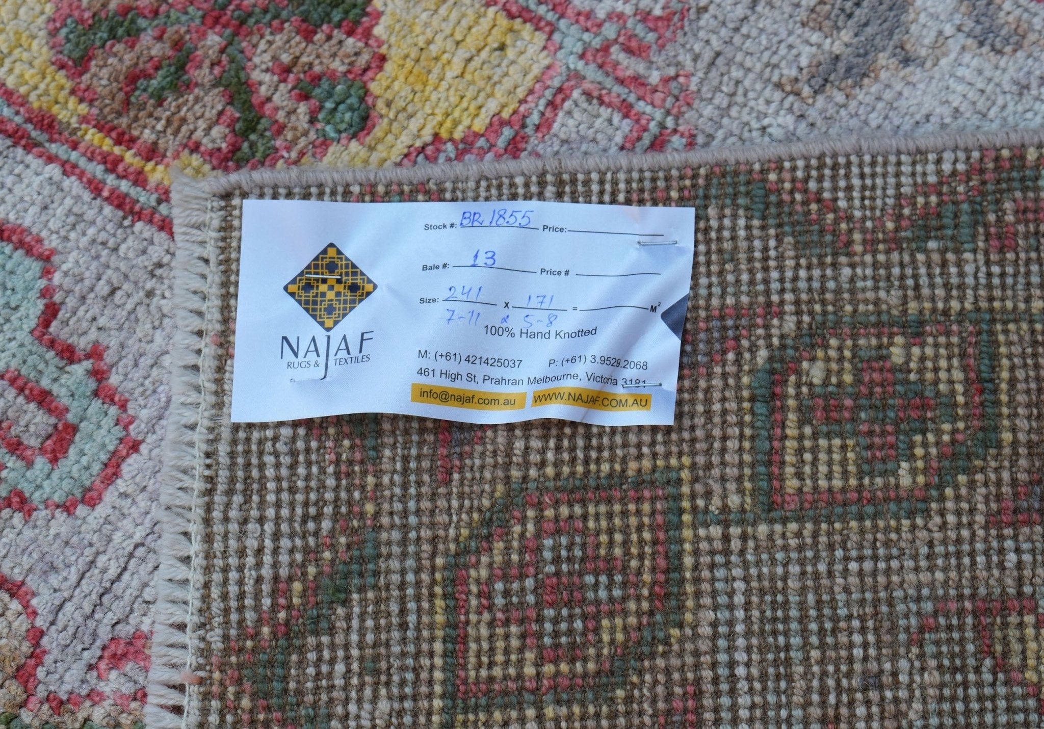 Handmade Transitional Oushak Rug | 242 x 171 cm | 7'11" x 5'8" - Najaf Rugs & Textile