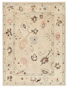 Handmade Transitional Oushak Rug | 357 x 270 cm | 11'9" x 8'11" - Najaf Rugs & Textile