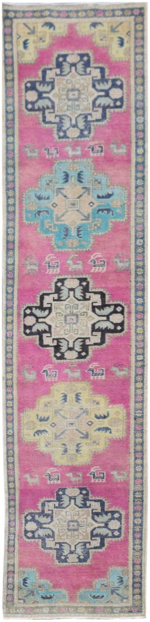 Handmade Tribal Abrash Collection Hallway Runner | 339 x 66 cm - Najaf Rugs & Textile