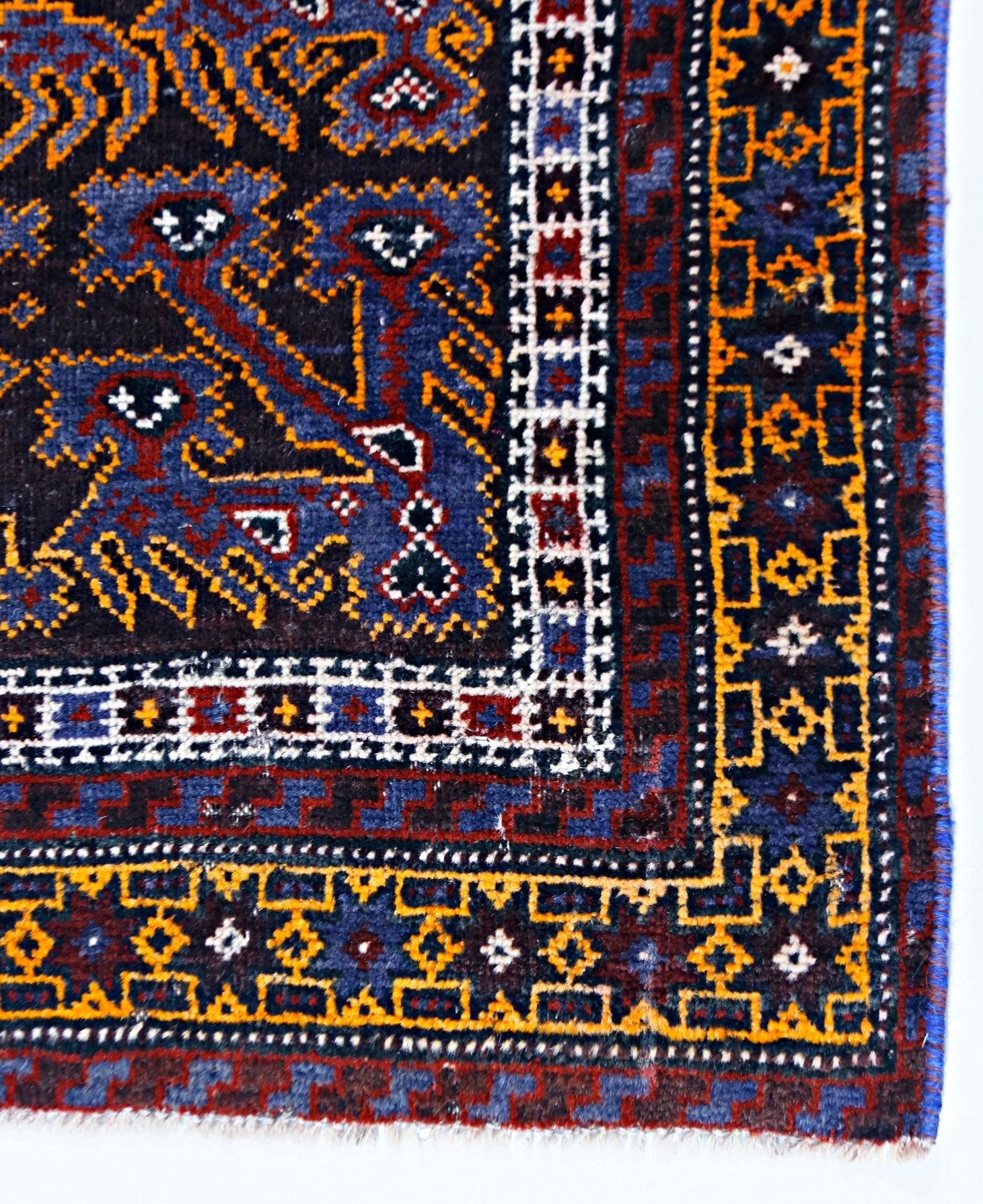 Handmade Tribal Afghan Balouch Prayer Rug | 124 x 77 cm | 4'1" x 2'6" - Najaf Rugs & Textile