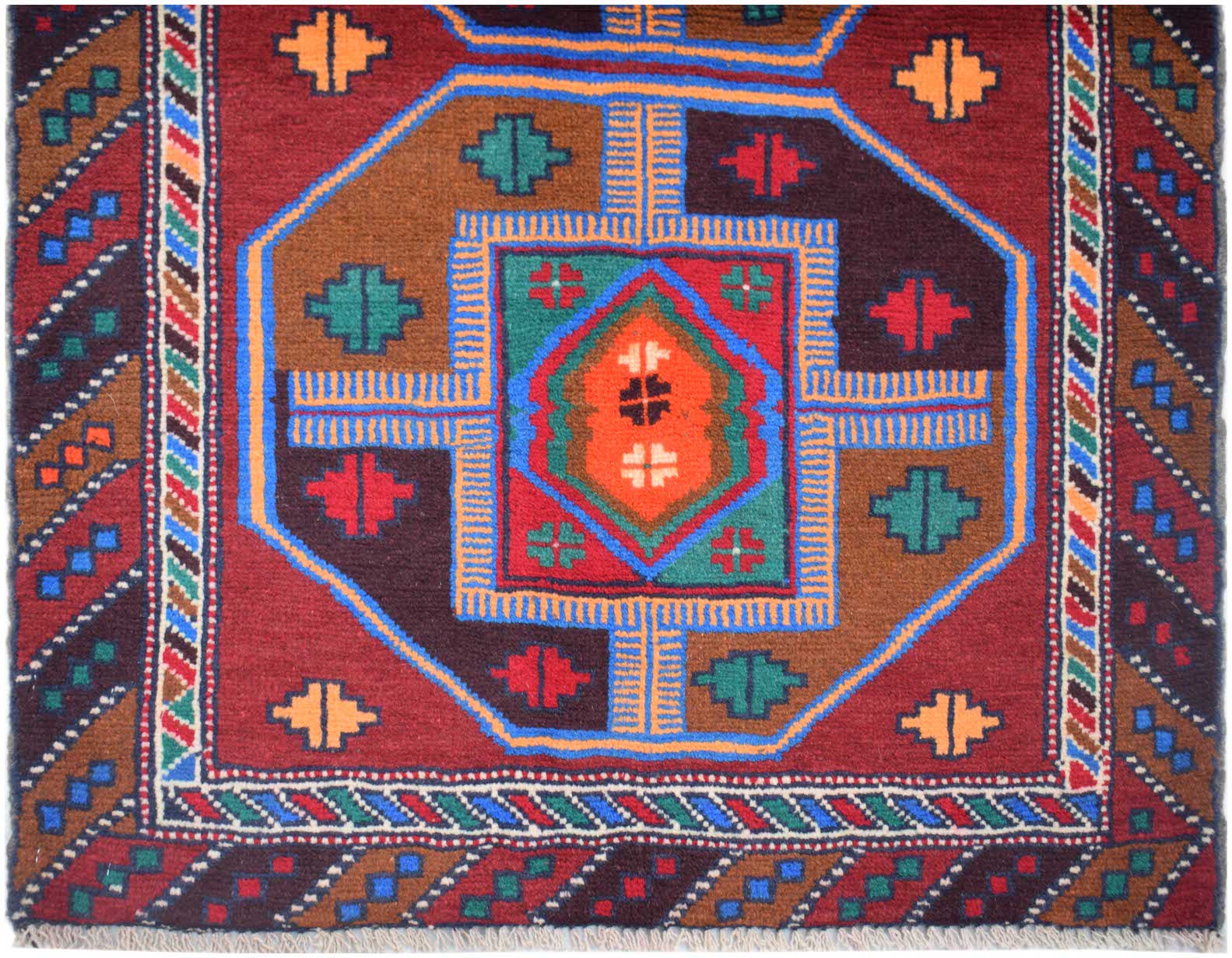 Handmade Tribal Afghan Balouch Rug | 124 x 83 cm | 4'2" x 2'9" - Najaf Rugs & Textile