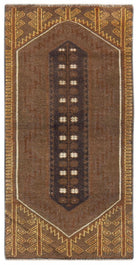 Handmade Tribal Afghan Balouch Rug | 135 x 68 cm | 4'5" x 2'3" - Najaf Rugs & Textile