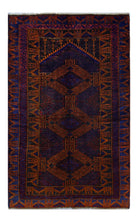 Handmade Tribal Afghan Balouch Rug | 136 x 87 cm | 4'6" x 2'10" - Najaf Rugs & Textile