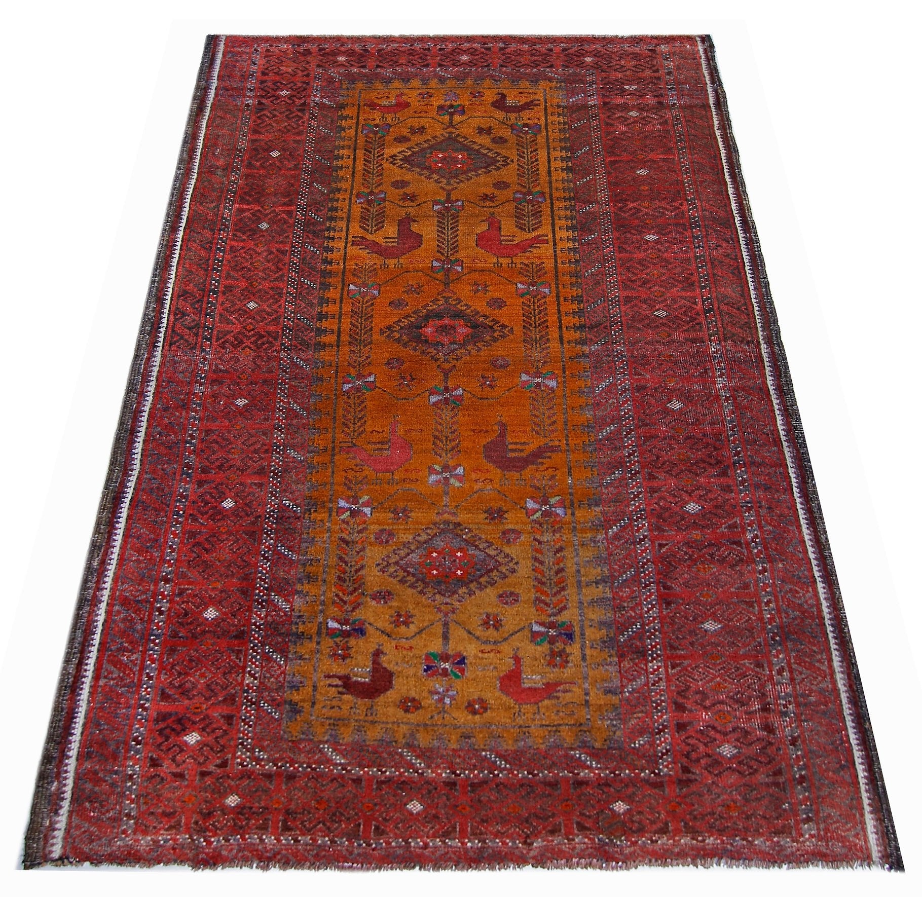 Handmade Tribal Afghan Balouch Rug | 146 x 88 cm | 4'10" x 2'10" - Najaf Rugs & Textile