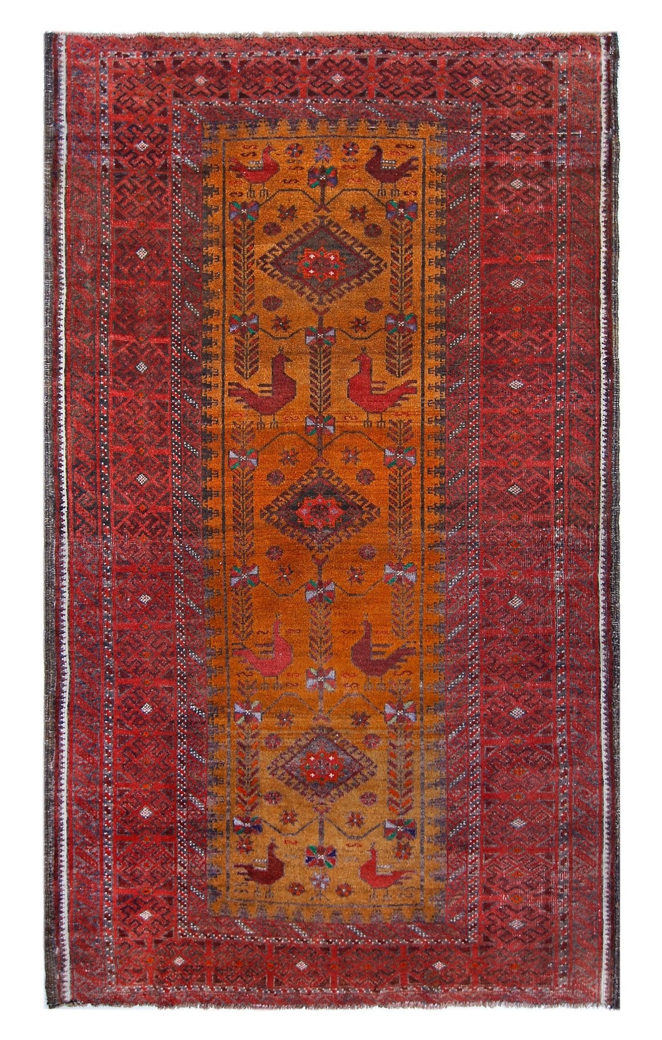 Handmade Tribal Afghan Balouch Rug | 146 x 88 cm | 4'10" x 2'10" - Najaf Rugs & Textile