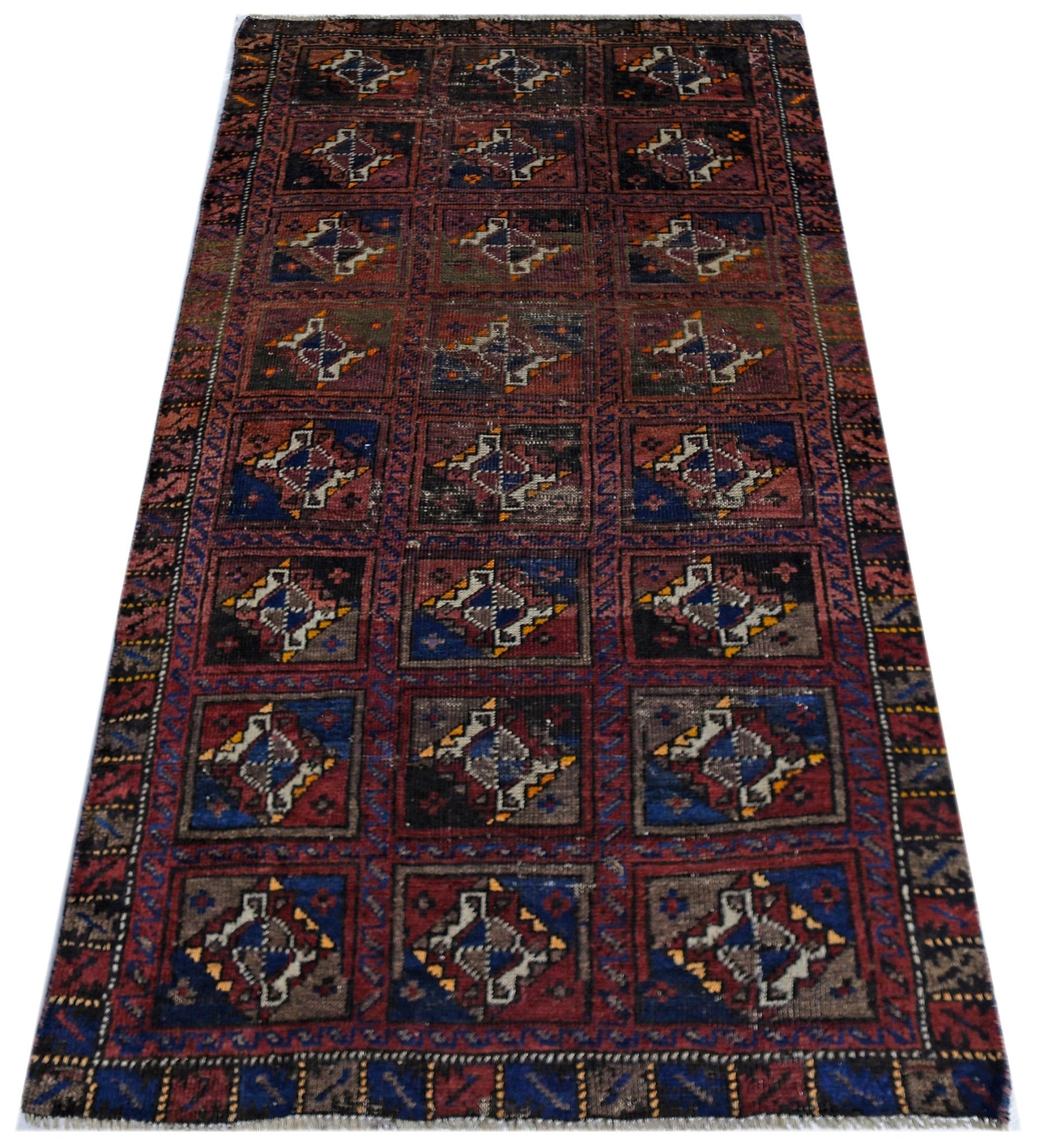 Handmade Tribal Afghan Balouch Rug | 148 x 76 cm | 4'10" x 2'6" - Najaf Rugs & Textile