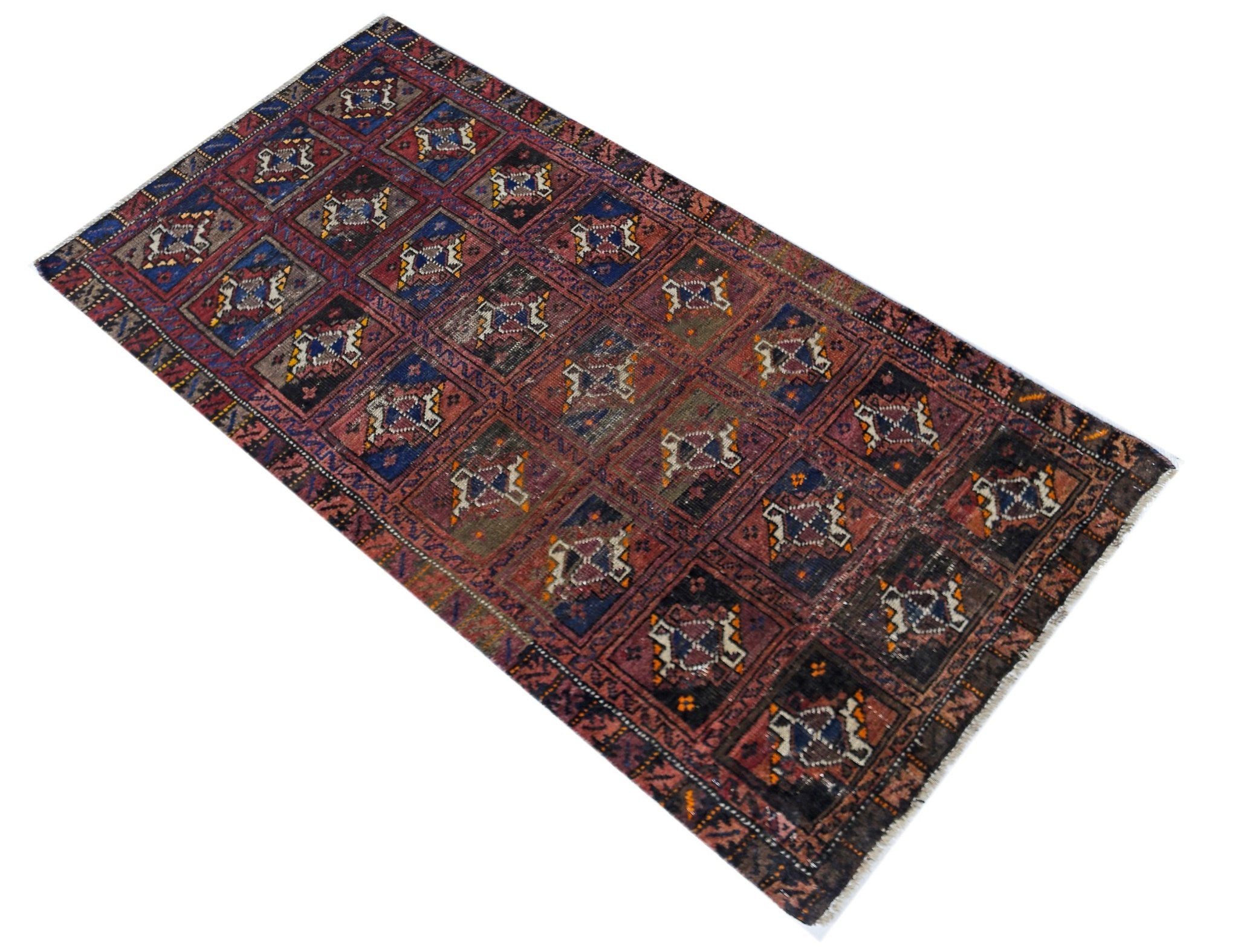 Handmade Tribal Afghan Balouch Rug | 148 x 76 cm | 4'10" x 2'6" - Najaf Rugs & Textile