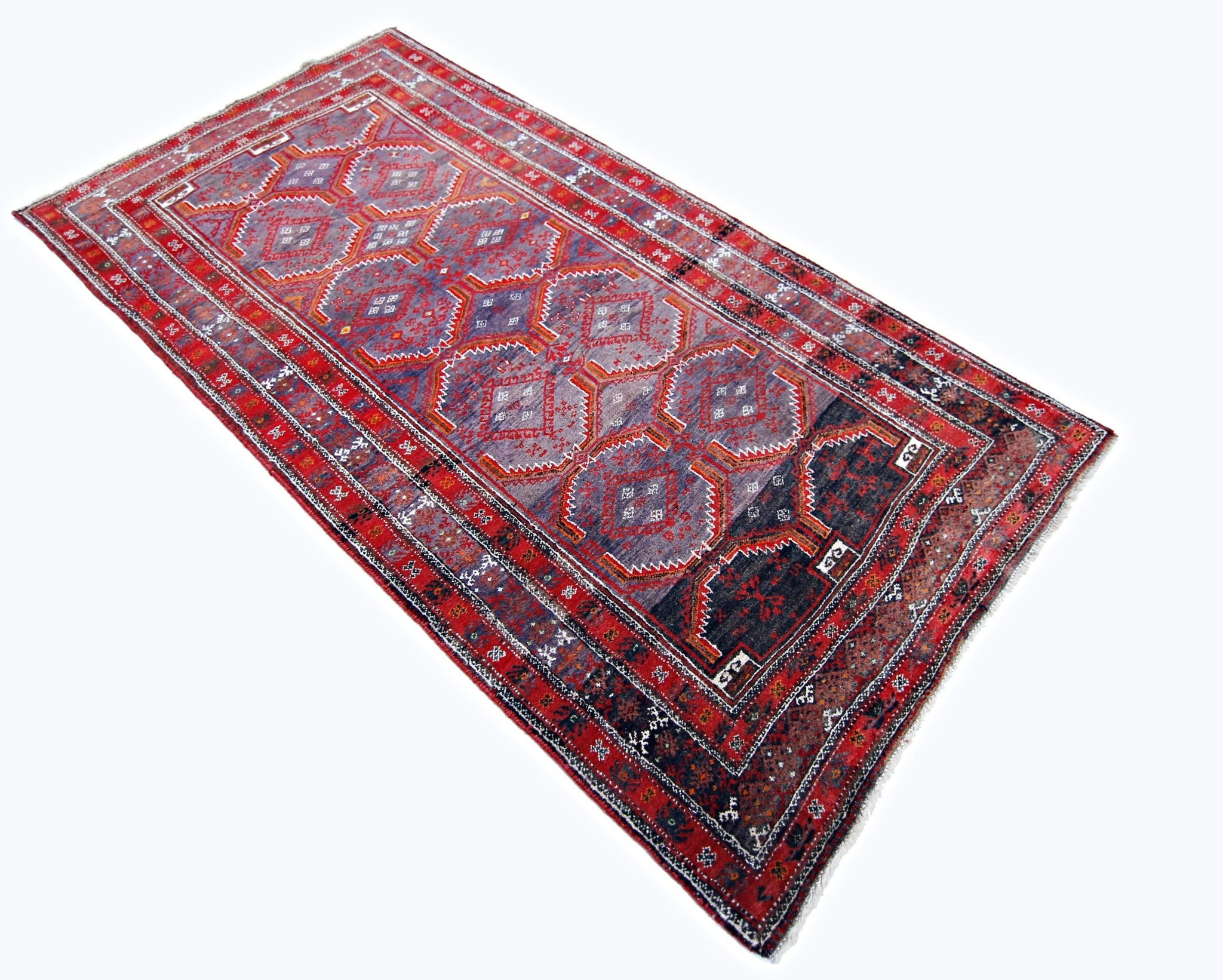 Handmade Tribal Afghan Balouch Rug | 159 x 81 cm | 4'10" x 2'8" - Najaf Rugs & Textile