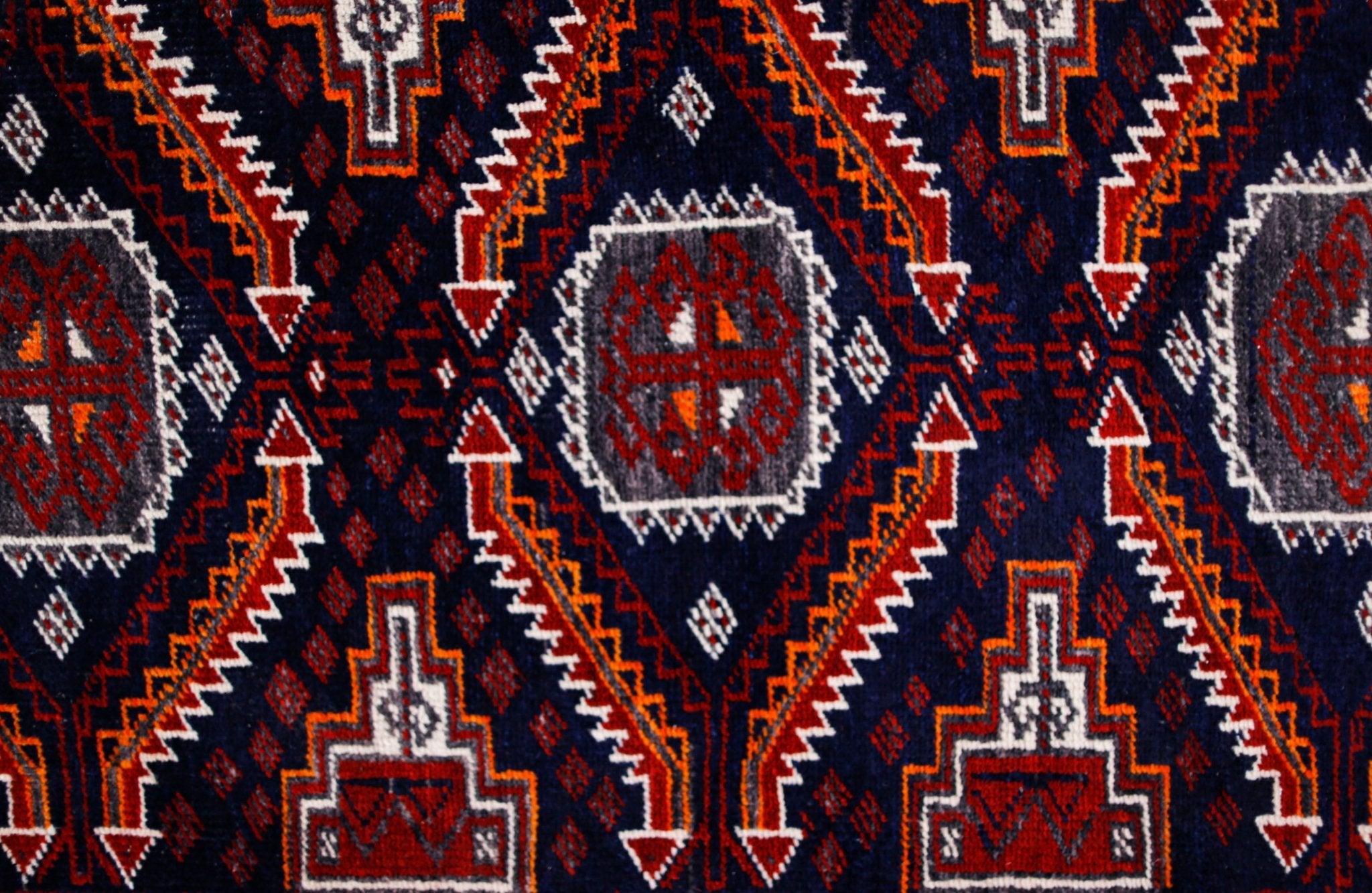 Handmade Tribal Afghan Balouch Rug | 163 x 79 cm | 5'4" x 2'7" - Najaf Rugs & Textile