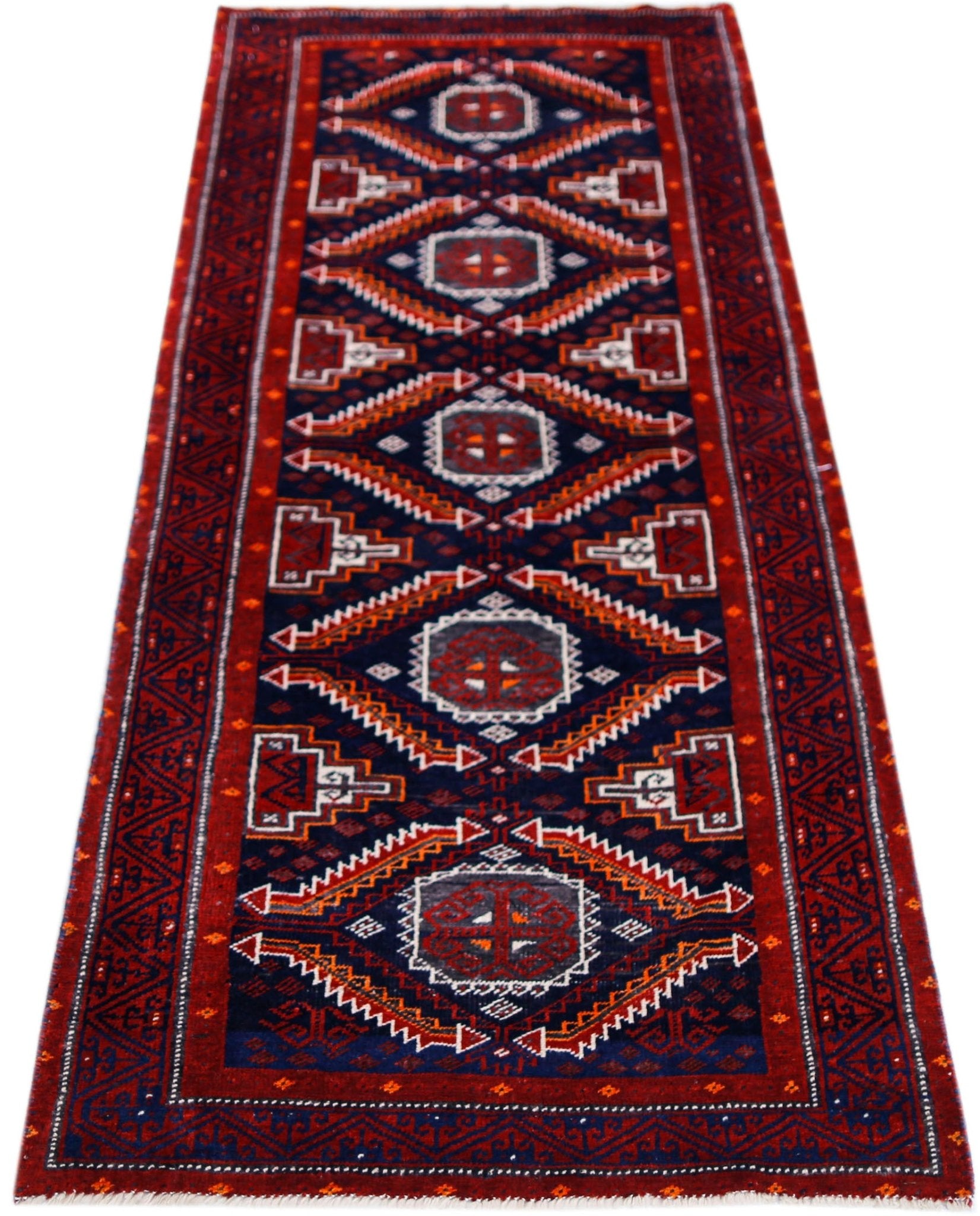 Handmade Tribal Afghan Balouch Rug | 163 x 79 cm | 5'4" x 2'7" - Najaf Rugs & Textile