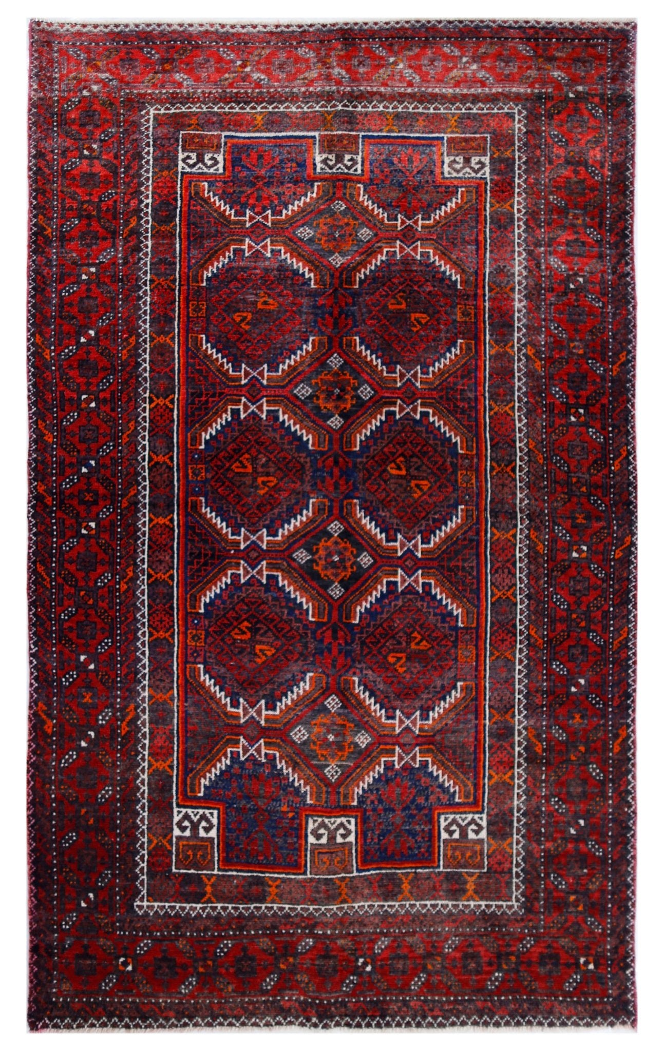 Handmade Tribal Afghan Balouch Rug | 170 x 98 cm | 5'7" x 3'3" - Najaf Rugs & Textile