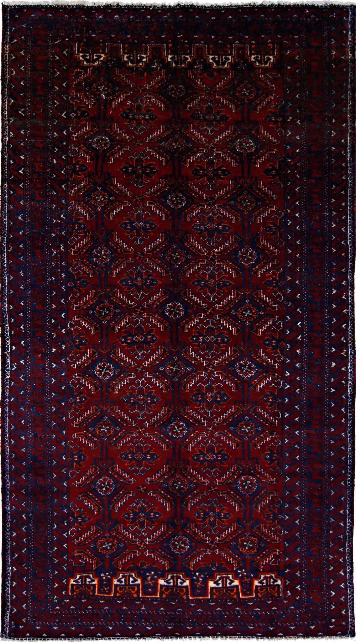 Handmade Tribal Afghan Balouch Rug | 171 x 92 cm | 5'7" x 3' - Najaf Rugs & Textile