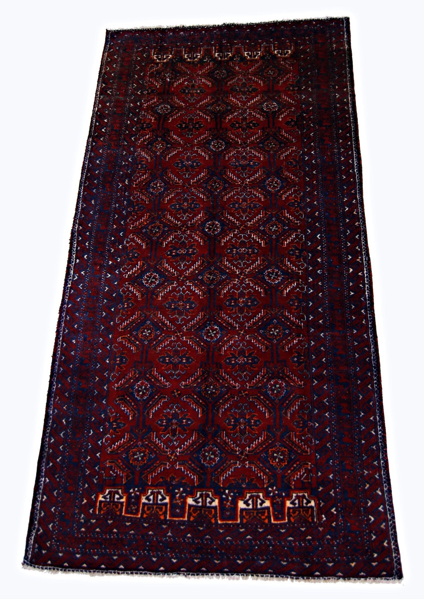 Handmade Tribal Afghan Balouch Rug | 171 x 92 cm | 5'7" x 3' - Najaf Rugs & Textile