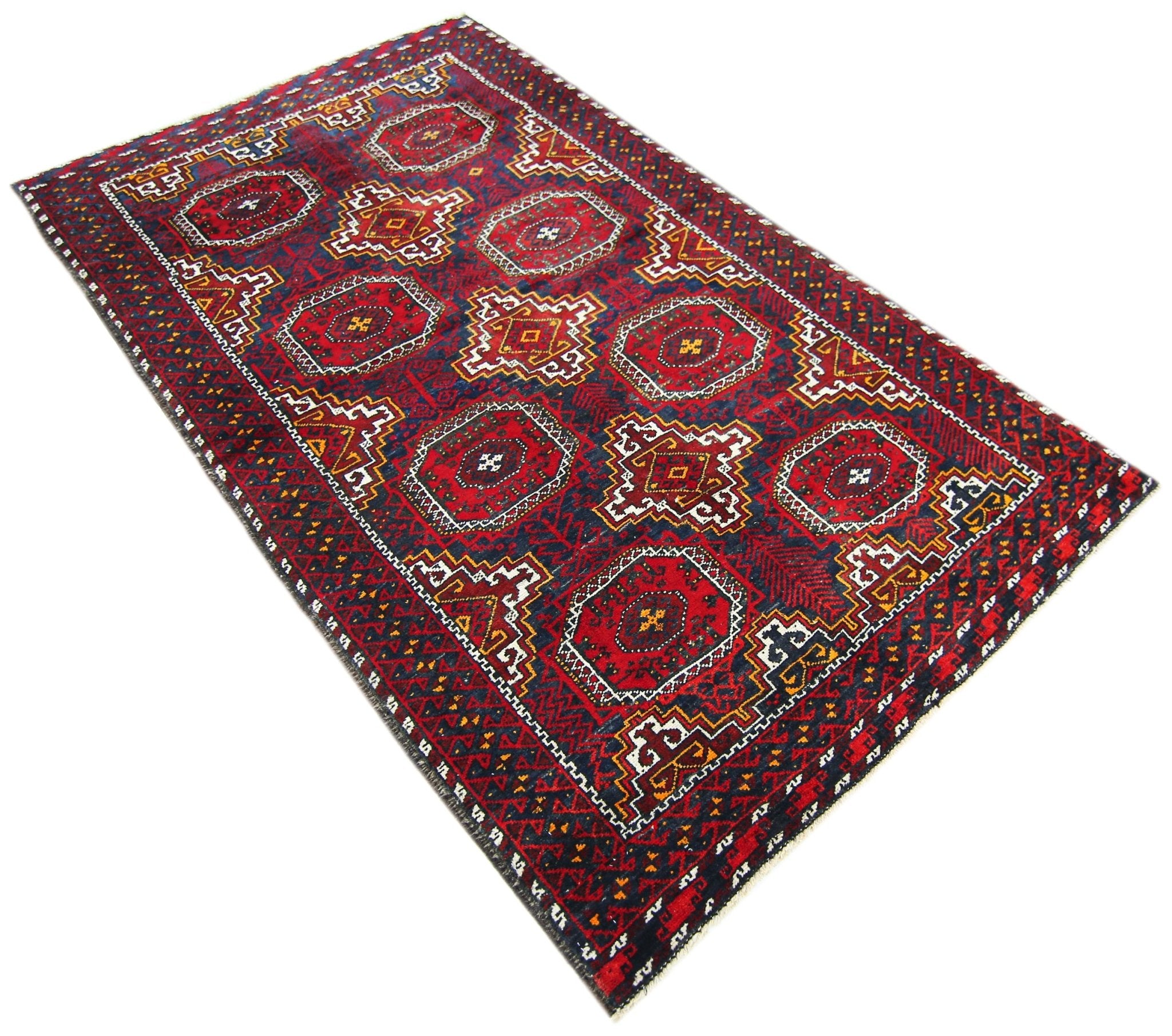 Handmade Tribal Afghan Balouch Rug | 177 x 103 cm | 5'10" x 3'4" - Najaf Rugs & Textile