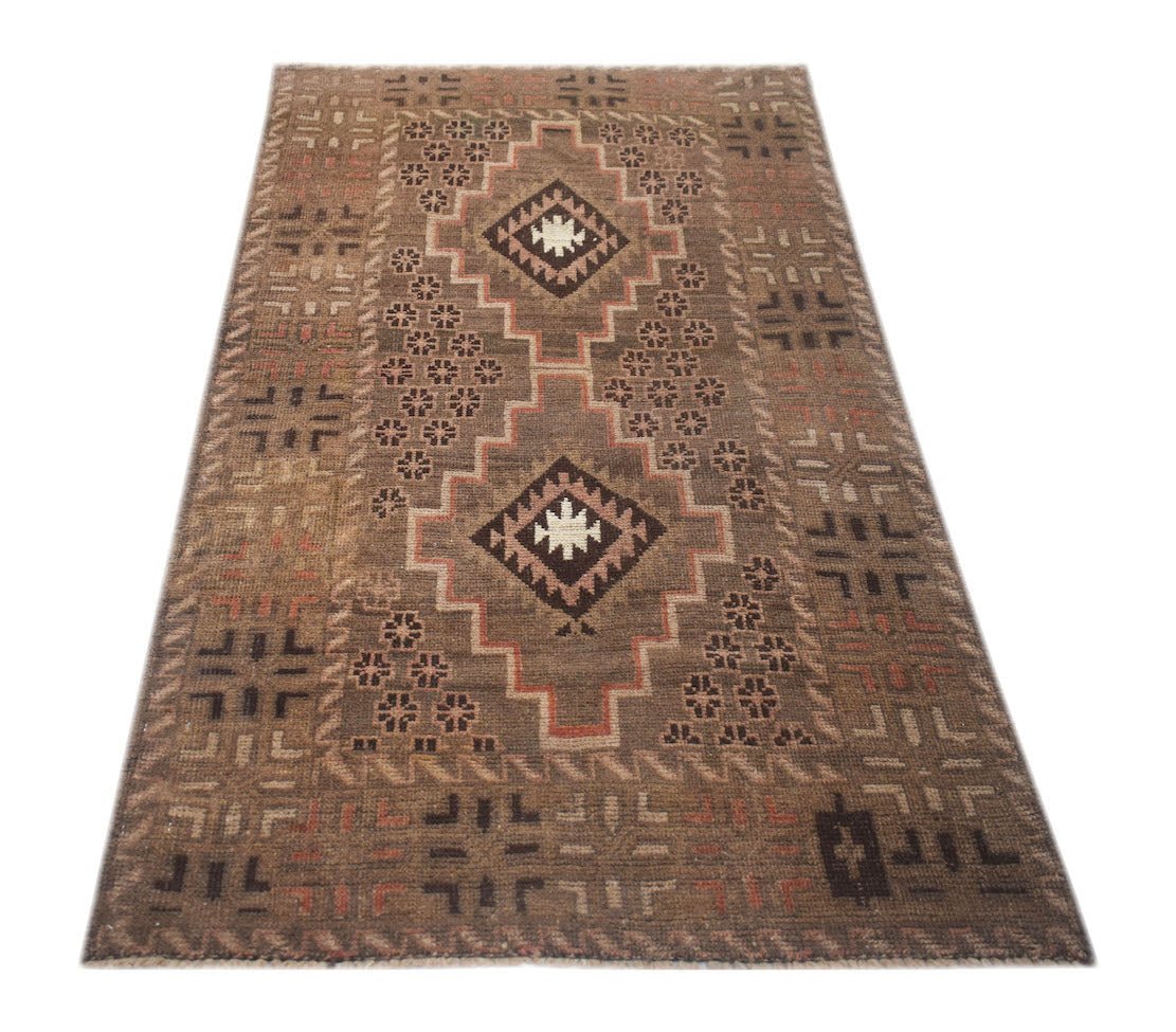 Handmade Tribal Afghan Balouch Rug | 178 x 103 cm | 5'10" x 3'5" - Najaf Rugs & Textile