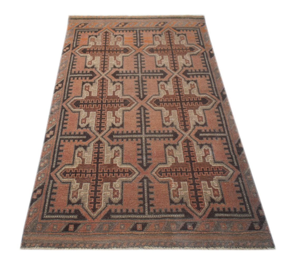 Handmade Tribal Afghan Balouch Rug | 180 x 104 cm | 5'11" x 3'5" - Najaf Rugs & Textile