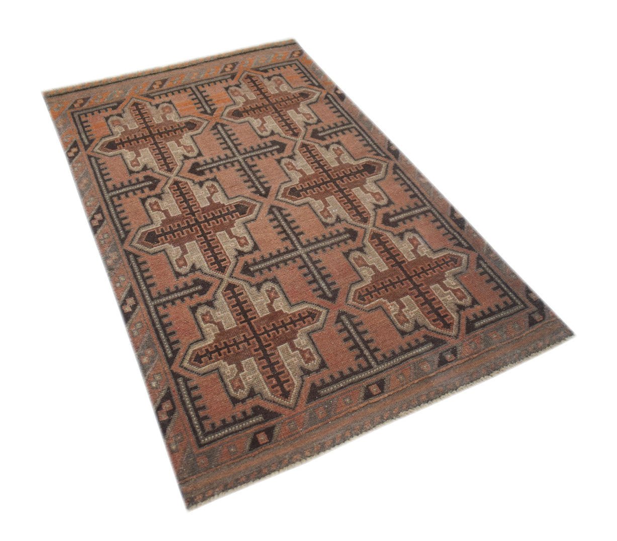 Handmade Tribal Afghan Balouch Rug | 180 x 104 cm | 5'11" x 3'5" - Najaf Rugs & Textile