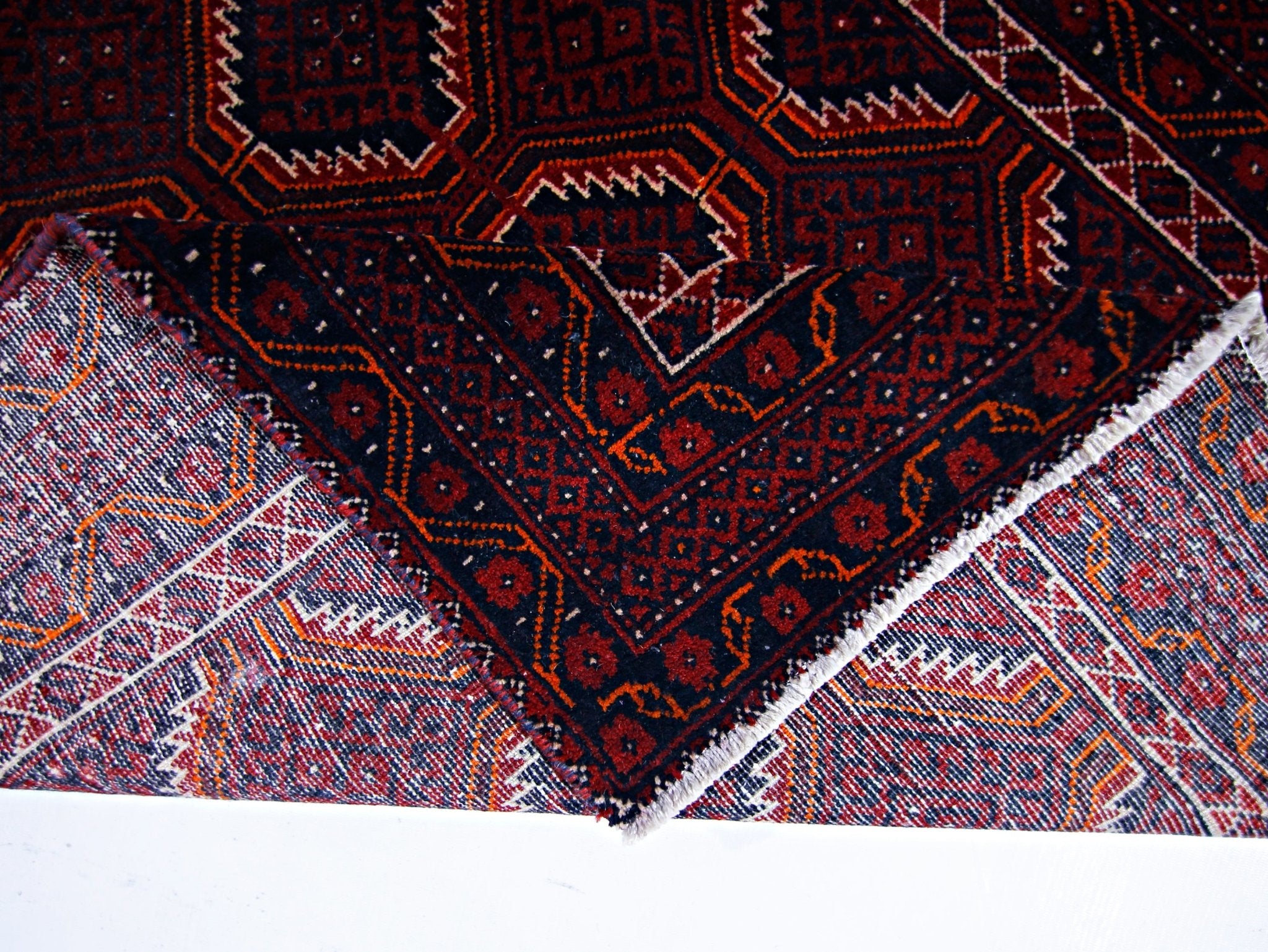 Handmade Tribal Afghan Balouch Rug | 188 x 100 cm | 6'2" x 3'3" - Najaf Rugs & Textile