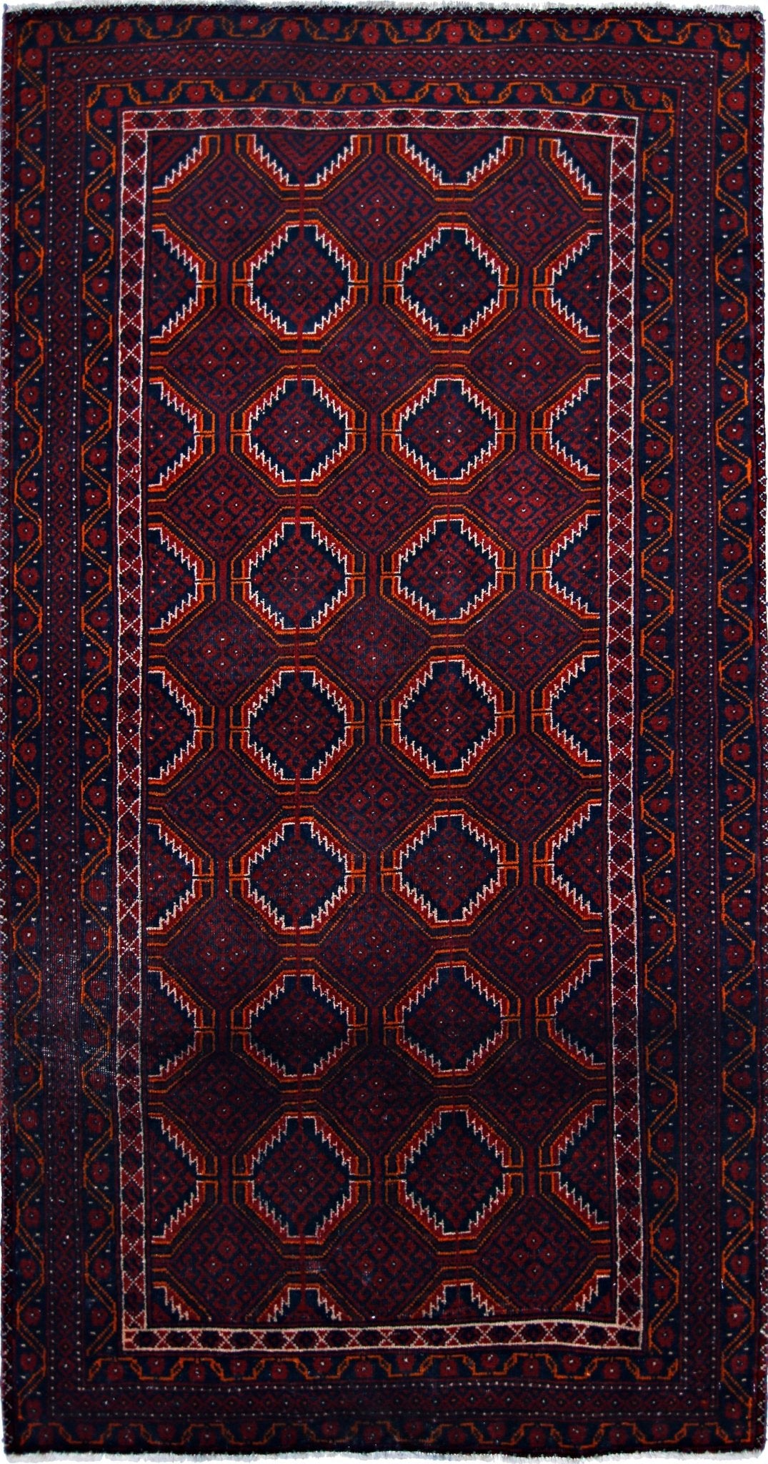 Handmade Tribal Afghan Balouch Rug | 188 x 100 cm | 6'2" x 3'3" - Najaf Rugs & Textile