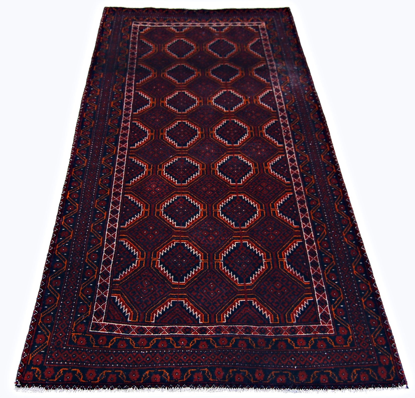 Handmade Tribal Afghan Balouch Rug | 188 x 100 cm | 6'2" x 3'3" - Najaf Rugs & Textile