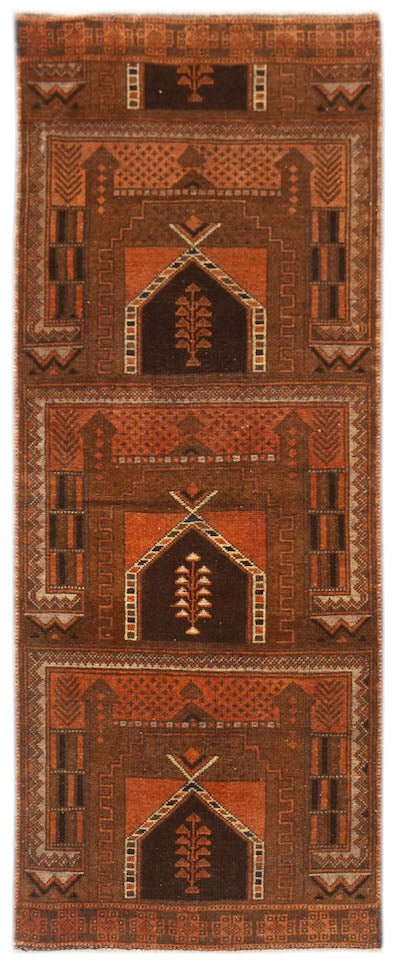 Handmade Tribal Afghan Balouch Rug | 192 x 80 cm | 6'4" x 2'7" - Najaf Rugs & Textile