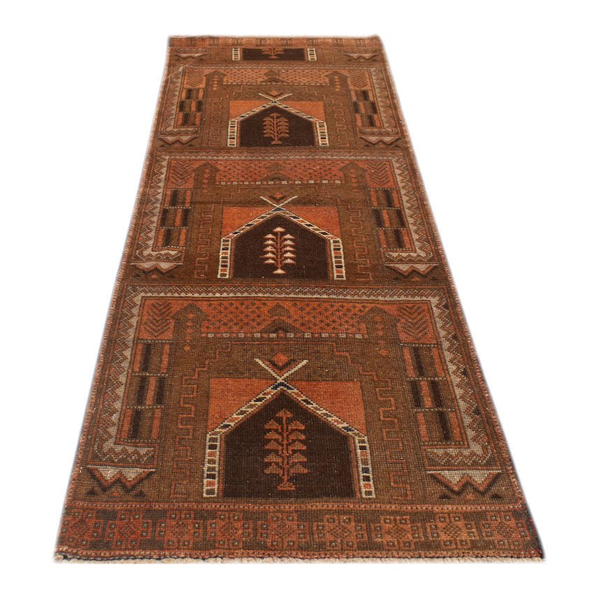 Handmade Tribal Afghan Balouch Rug | 192 x 80 cm | 6'4" x 2'7" - Najaf Rugs & Textile