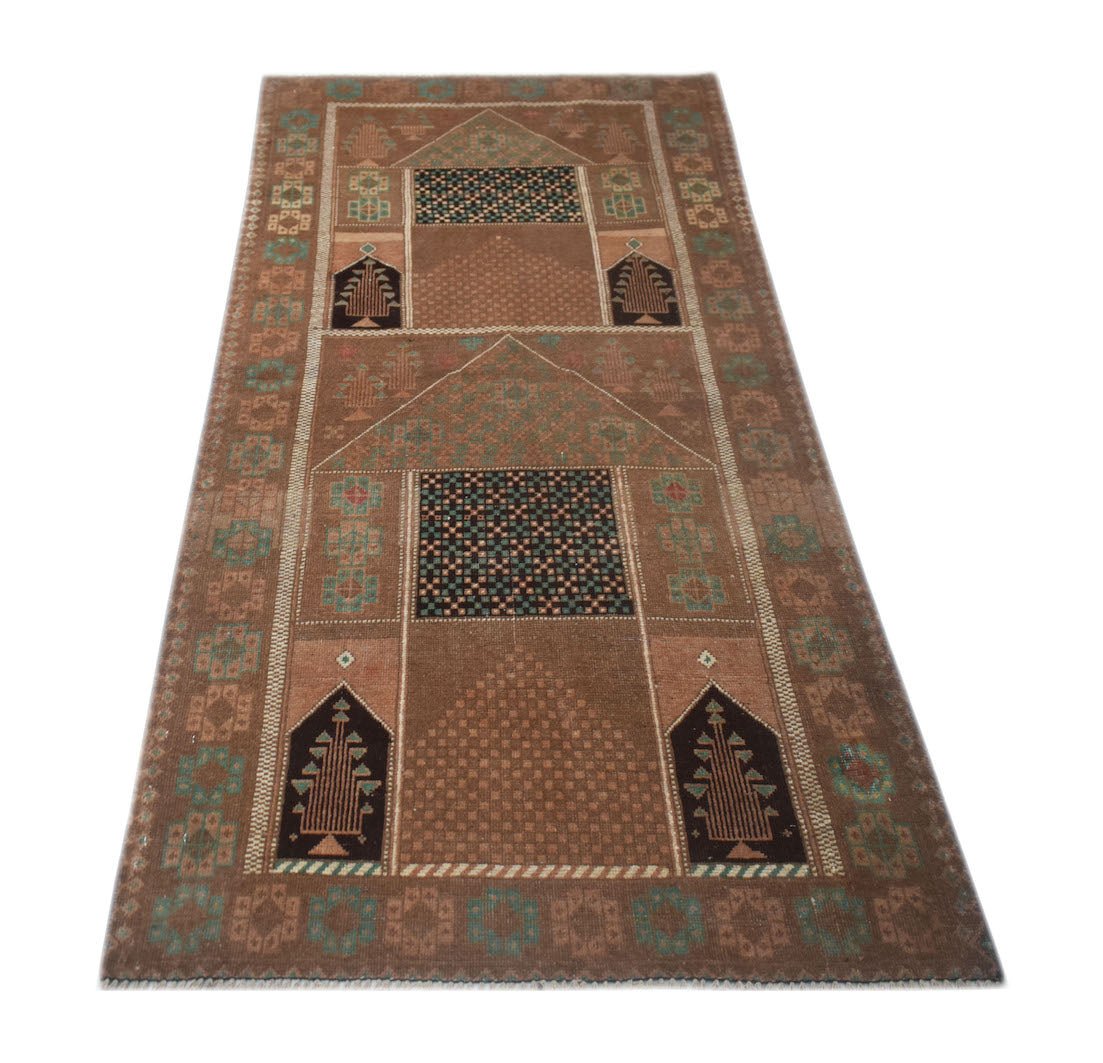 Handmade Tribal Afghan Balouch Rug | 192 x 95 cm | 6'4" x 3'1" - Najaf Rugs & Textile