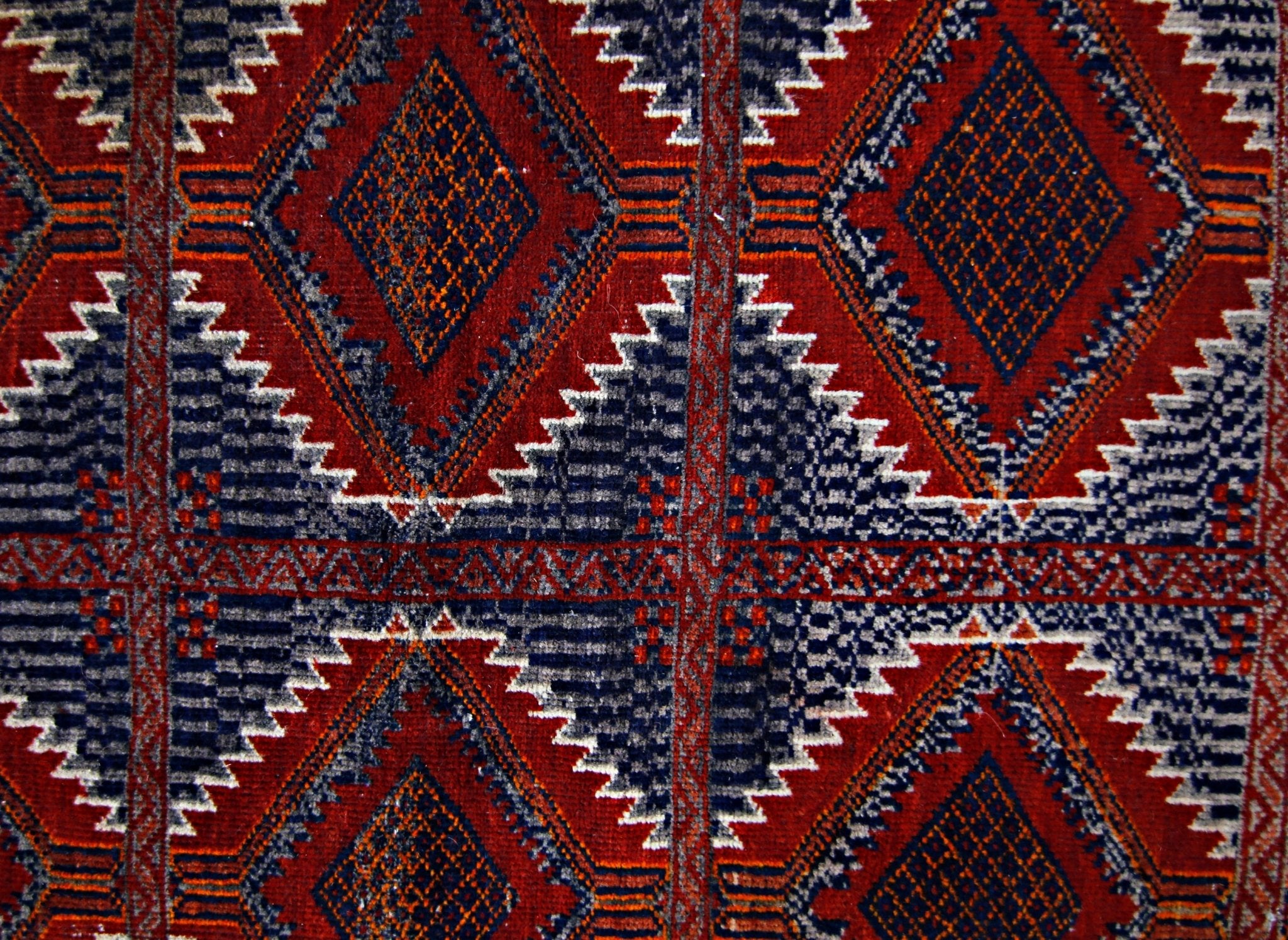 Handmade Tribal Afghan Balouch Rug | 202 x 92 cm | 6'8" x 3' - Najaf Rugs & Textile