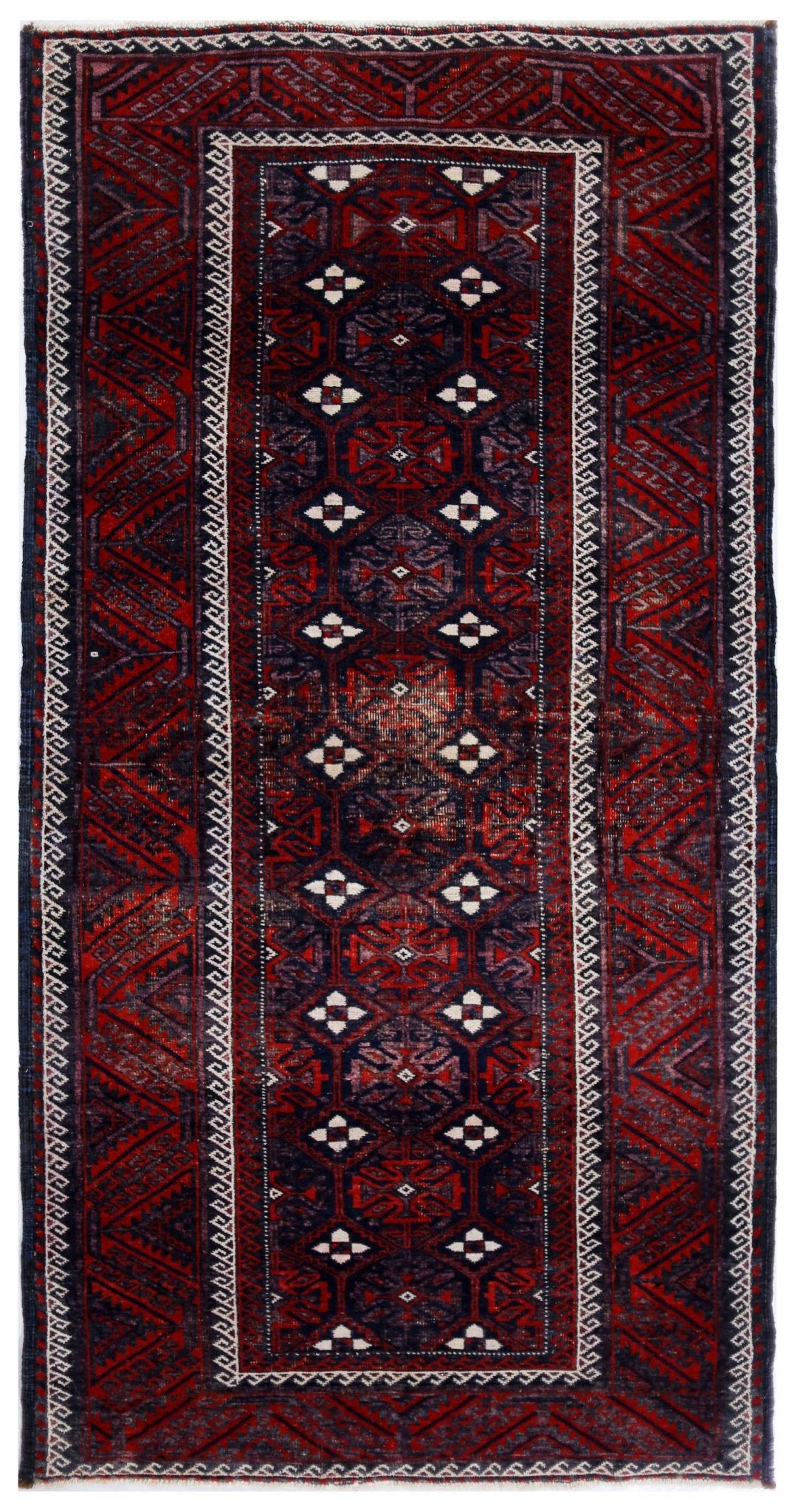 Handmade Tribal Afghan Balouch Rug | 203 x 105 cm | 6'8" x 3'5" - Najaf Rugs & Textile