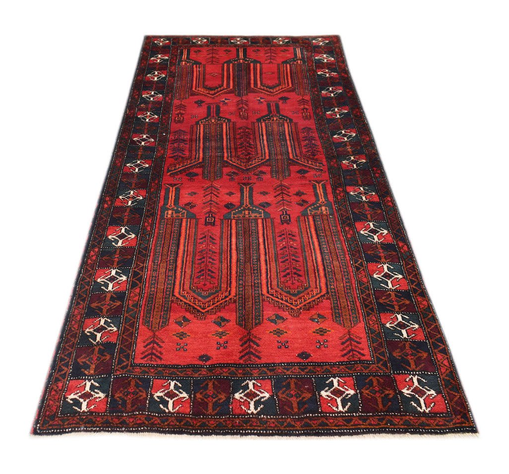 Handmade Tribal Afghan Balouch Rug | 236 x 124 cm | 7'9" x 4'1" - Najaf Rugs & Textile