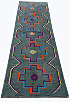 Handmade Tribal Afghan Berber Hallway Runner | 238 x 71 cm | 7'10" x 2'4" - Najaf Rugs & Textile