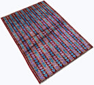 Handmade Tribal Afghan Berber Rug | 134 x 89 cm | 4'5" x 2'11" - Najaf Rugs & Textile