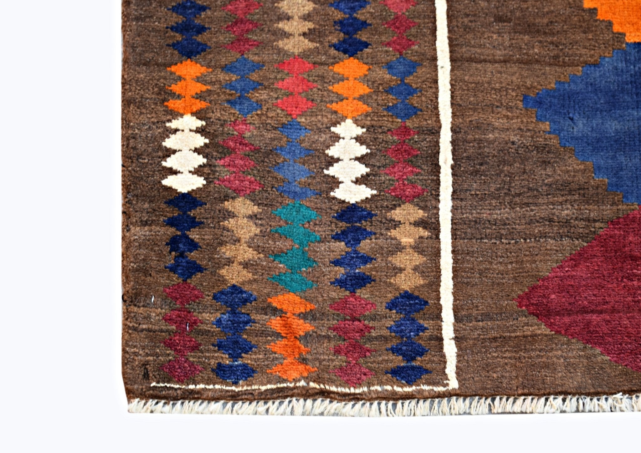 Handmade Tribal Afghan Berber Rug | 158 x 107 cm | 5'2" x 3'6" - Najaf Rugs & Textile