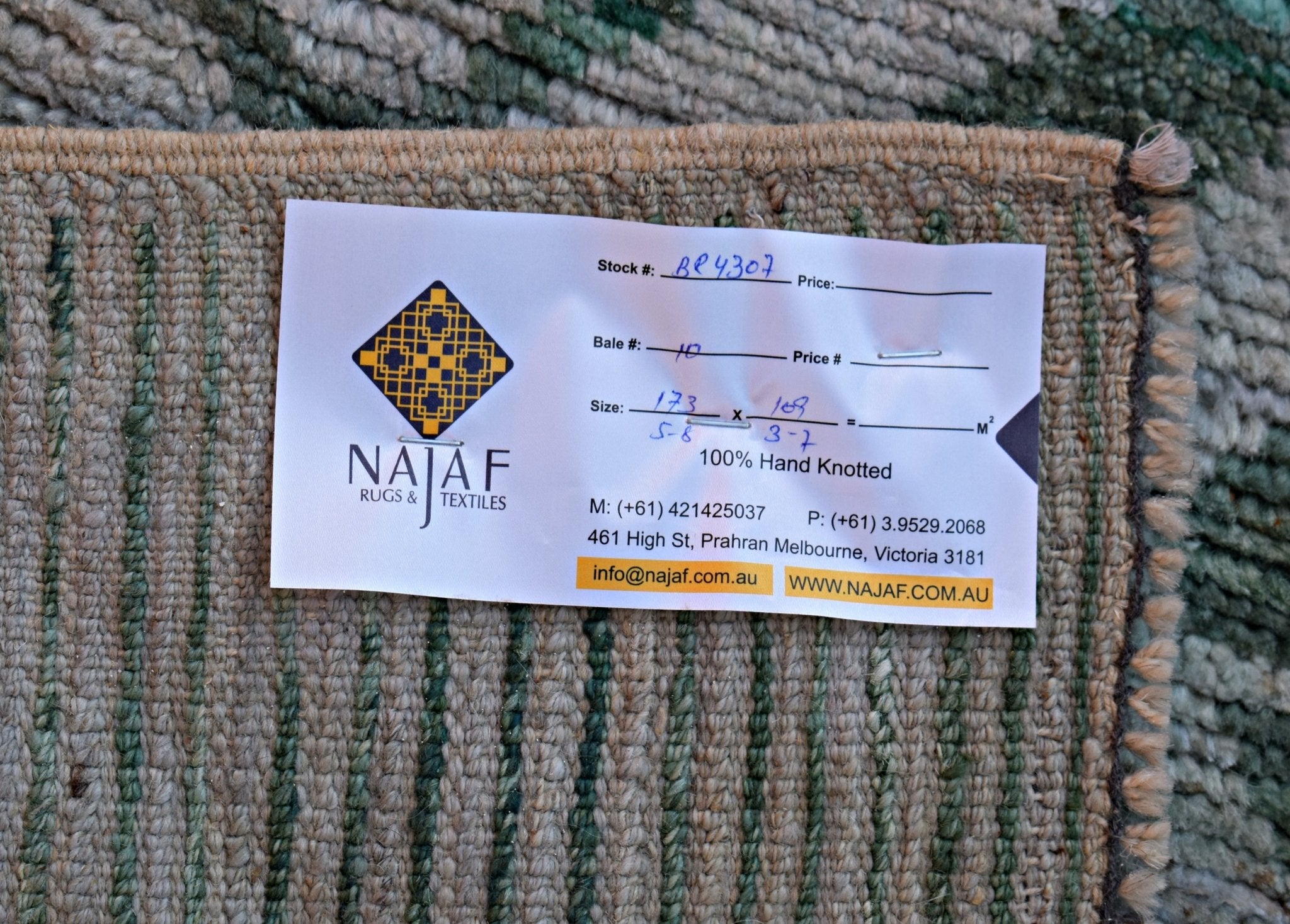 Handmade Tribal Afghan Berber Rug | 173 x 109 cm | 5'8" x 3'7" - Najaf Rugs & Textile