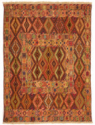 Handmade Tribal Afghan Daizangi Rug | 165 x 130 cm - Najaf Rugs & Textile