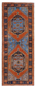 Handmade Tribal Afghan Hallway Runner | 208 x 81 cm | 6'10" x 2'8" - Najaf Rugs & Textile