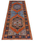 Handmade Tribal Afghan Hallway Runner | 208 x 81 cm | 6'10" x 2'8" - Najaf Rugs & Textile